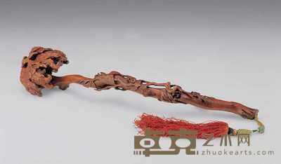 清 黄杨木佛手如意 长38.3cm